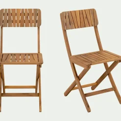 alinea Chaise De Jardin*Chaise de jardin pliante en acacia huilé - Bois foncé