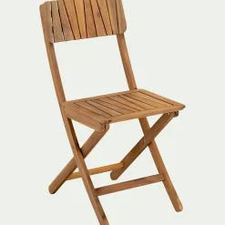 alinea Chaise De Jardin*Chaise de jardin pliante en acacia huilé - Bois foncé