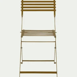alinea Chaise De Jardin*Chaise de jardin pliante en acier - Jaune alep