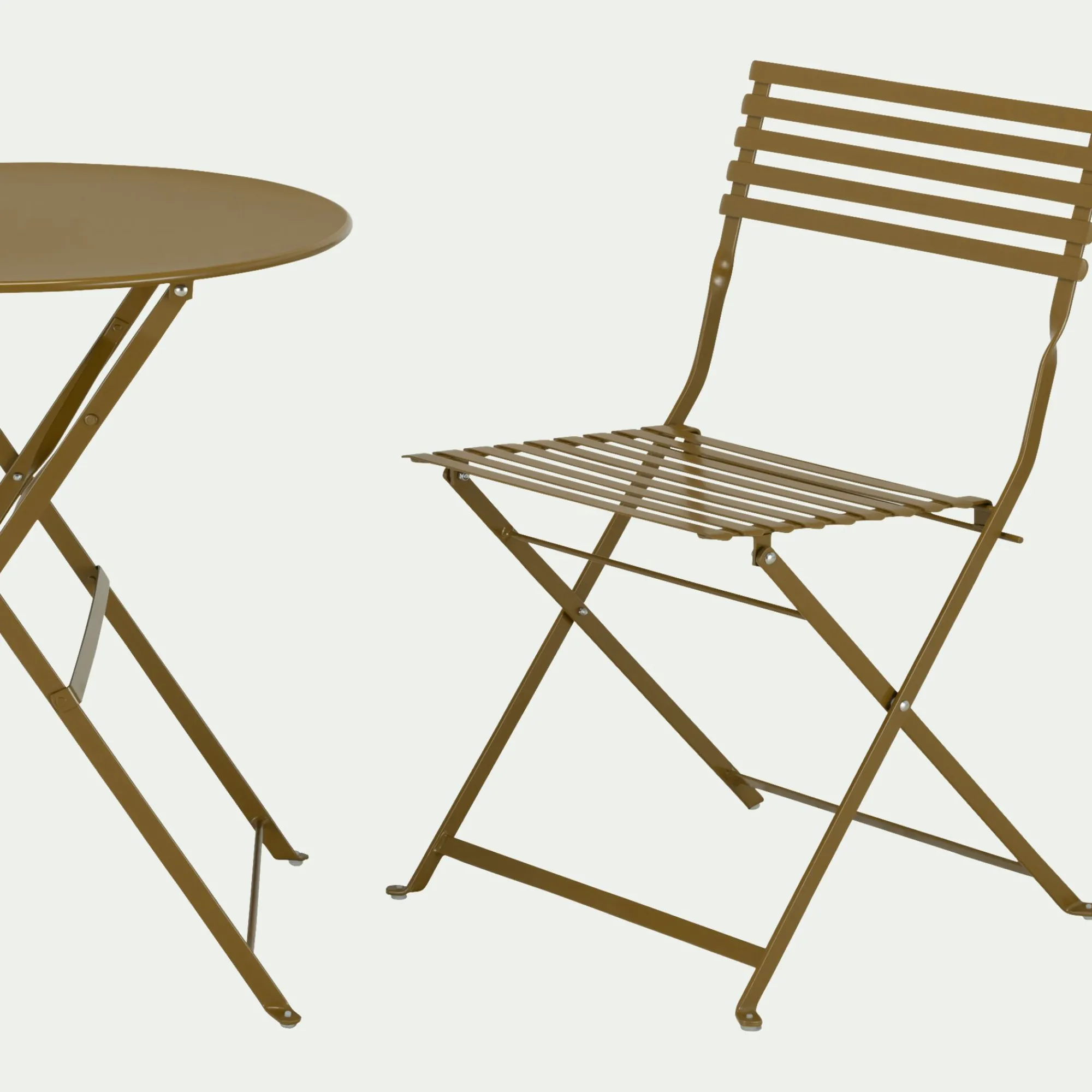 alinea Chaise De Jardin*Chaise de jardin pliante en acier - Jaune alep
