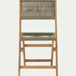 alinea Chaise De Jardin*Chaise de jardin pliante en acacia et corde - Bois clair