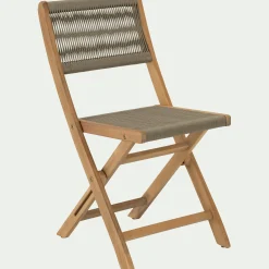alinea Chaise De Jardin*Chaise de jardin pliante en acacia et corde - Bois clair
