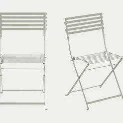 alinea Chaise De Jardin*Chaise de jardin pliante en acier - olivier Vert