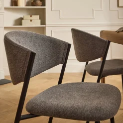 alinea Chaise De Salle À Manger*Chaise de repas épurée en tissu - Gris