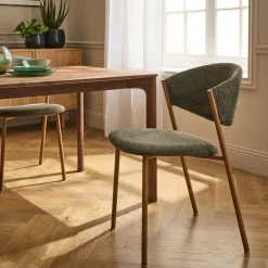 alinea Chaise De Salle À Manger*Chaise de repas épurée en tissu - Vert