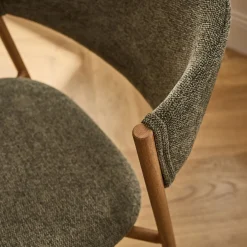 alinea Chaise De Salle À Manger*Chaise de repas épurée en tissu - Vert