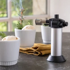 alinea Ustensile De Cuisine|Accessoire De Cuisson*Chalumeau de cuisine en métal - argenté Gris