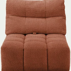 alinea Canapé Modulable*Chauffeuse avance - recule en tissu campo - brun rustrel Marron