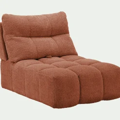 alinea Canapé Modulable*Chauffeuse avance - recule en tissu campo - brun rustrel Marron