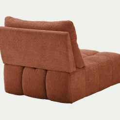alinea Canapé Modulable*Chauffeuse avance - recule en tissu campo - brun rustrel Marron