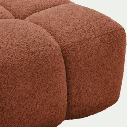 alinea Canapé Modulable*Chauffeuse avance - recule en tissu campo - brun rustrel Marron