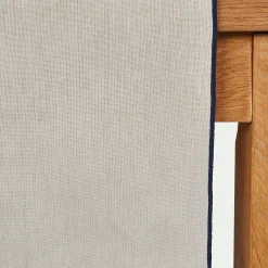 alinea Chemin De Table|Nappe Et Serviette De Noël*Chemin de table en coton finition point de bourdon 50x150cm - Beige