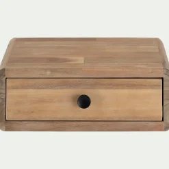alinea Table De Chevet*Chevet suspendu en acacia L45xl25xH16cm - Bois clair