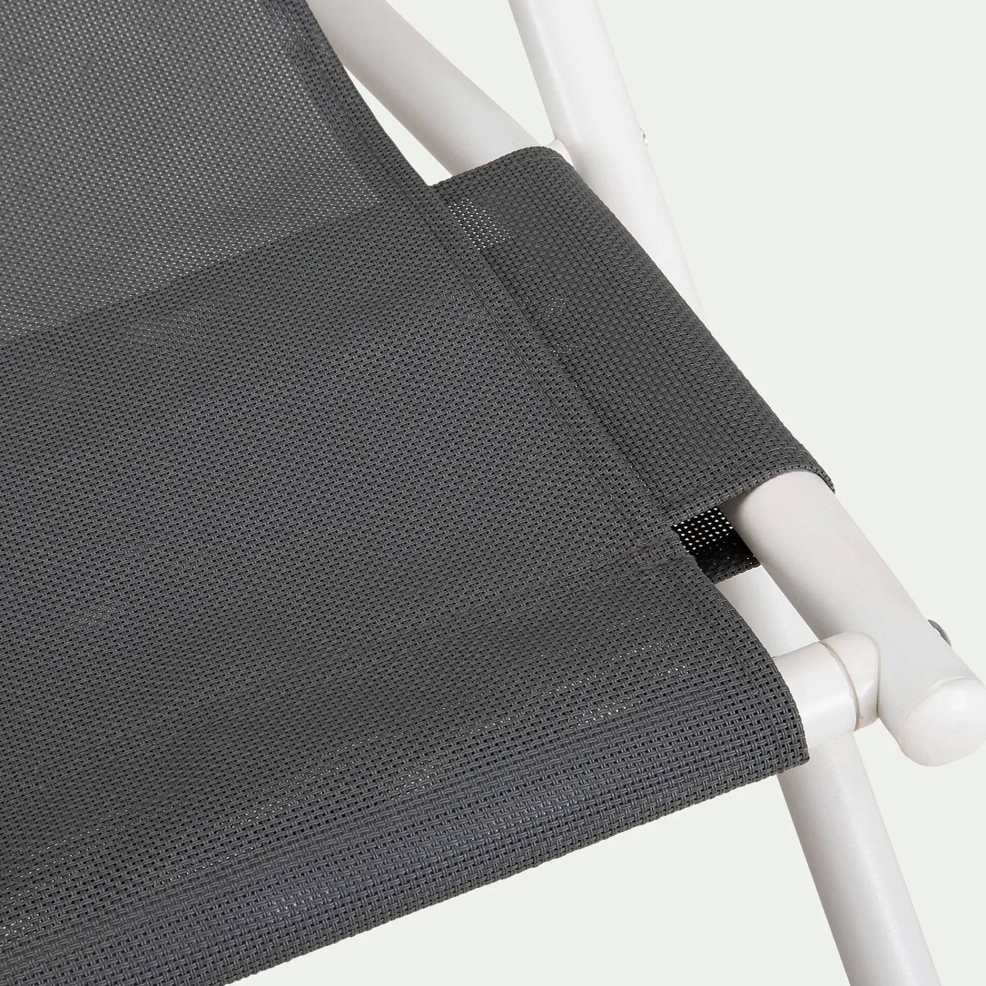 alinea Chilienne*Chilienne en acier et toile enduite 3 positions - gris ardoise