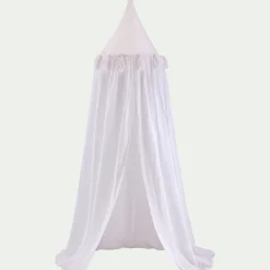 alinea Bureau Enfant|Linge Pour Bébé*Ciel de lit en gaze de coton H220cm - Blanc