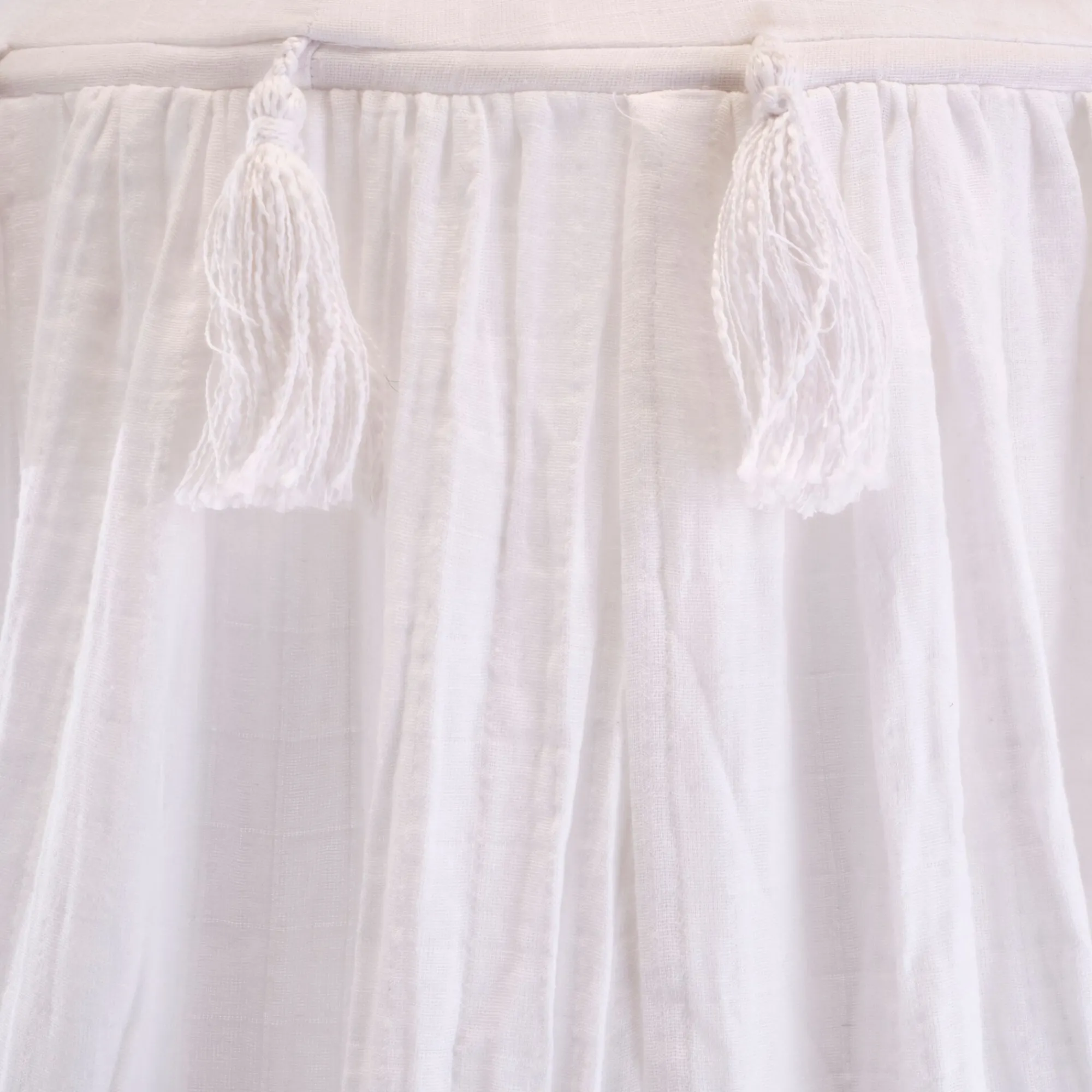 alinea Bureau Enfant|Linge Pour Bébé*Ciel de lit en gaze de coton H220cm - Blanc