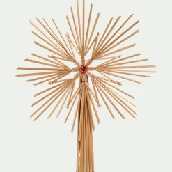 alinea Suspension De Noël|Boule De Noël*Cimier étoile en paille H30cm - Naturel
