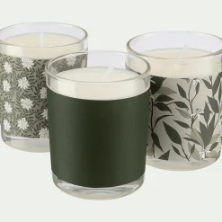 alinea Coffret Parfum D'Ambiance|Bougie*Coffret de trois bougies senteurs Jasmin, Notre Parfum et Fleur d'Oranger