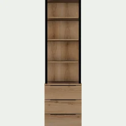 alinea Dressing|Armoire*Colonne de rangement 3 tiroirs en bois H210cm - Bois clair