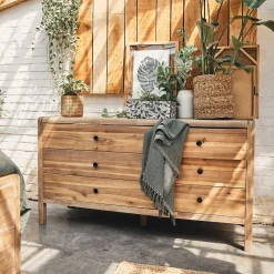 alinea Commode & Chiffonnier*Commode 6 tiroirs en acacia - Bois clair