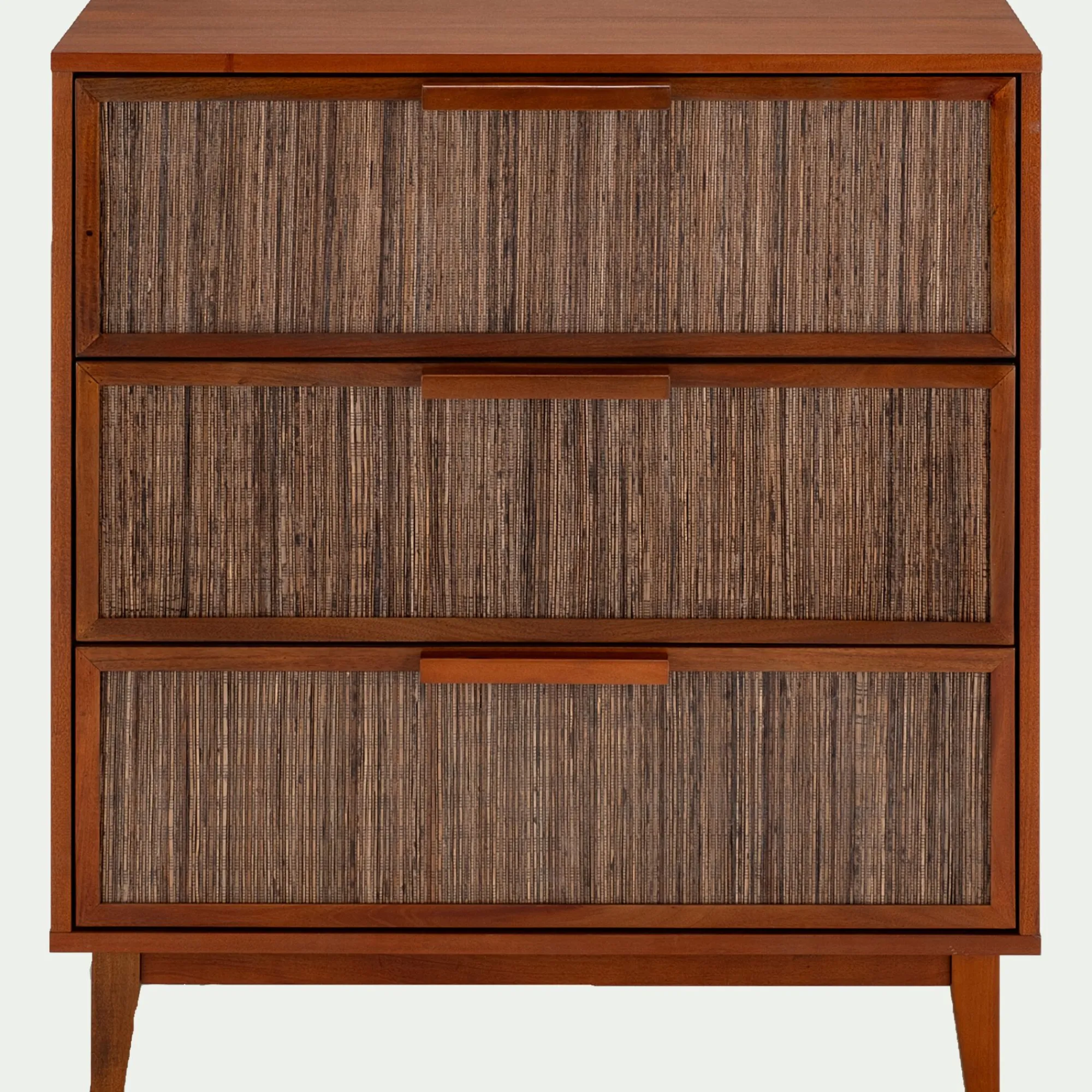 alinea Commode & Chiffonnier*Commode 3 tiroirs en acajou L80cm - Bois foncé