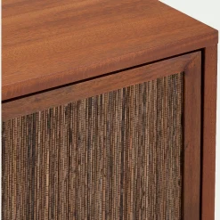 alinea Commode & Chiffonnier*Commode 3 tiroirs en acajou L80cm - Bois foncé