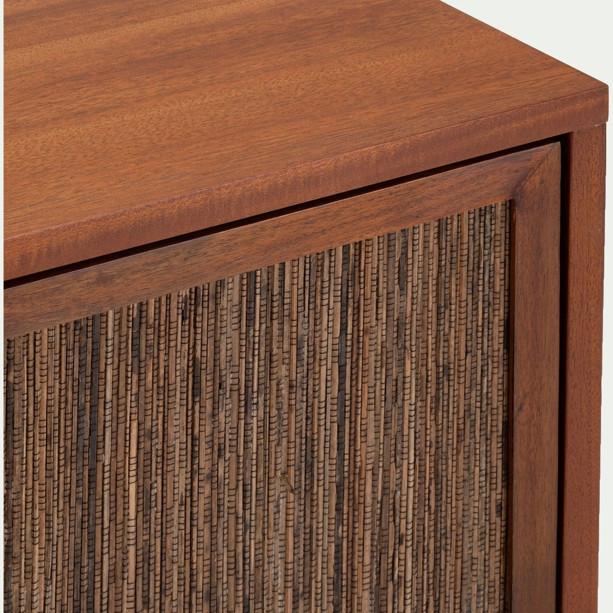 alinea Commode & Chiffonnier*Commode 3 tiroirs en acajou L80cm - Bois foncé