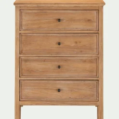 alinea Commode & Chiffonnier*Commode 4 tiroirs en bois d'orme et de pin - Bois clair