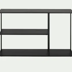 alinea Console*Console 3 plateaux en acier - Noir
