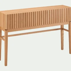 alinea Meuble D'Entrée|Console*Console 2 tiroirs en bois L120xl30xH80cm - naturel Bois clair