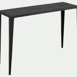 alinea Meuble D'Entrée|Console*Console en aluminium - L121xl39xH82cm Noir