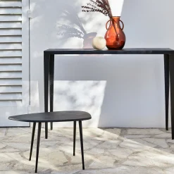 alinea Meuble D'Entrée|Console*Console en aluminium - L121xl39xH82cm Noir