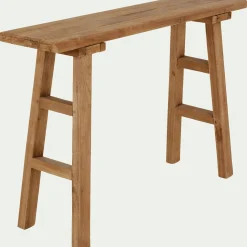 alinea Console|Meuble D'Entrée*Console en bois recyclé - L120xl30xH80cm Bois foncé