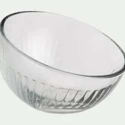 alinea Vaisselle Petit Déjeuner|Coupelle*Coupe inclinée en verre D12cm - Transparent