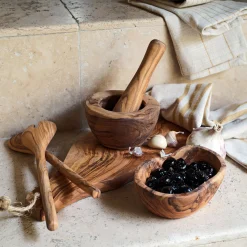 alinea Vaisselle Petit Déjeuner|Coupelle*Coupelle apéritive en bois d'olivier D14cm - naturel