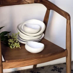 alinea Vaisselle Petit Déjeuner|Coupelle*Coupelle en grès D14cm - ventoux Blanc