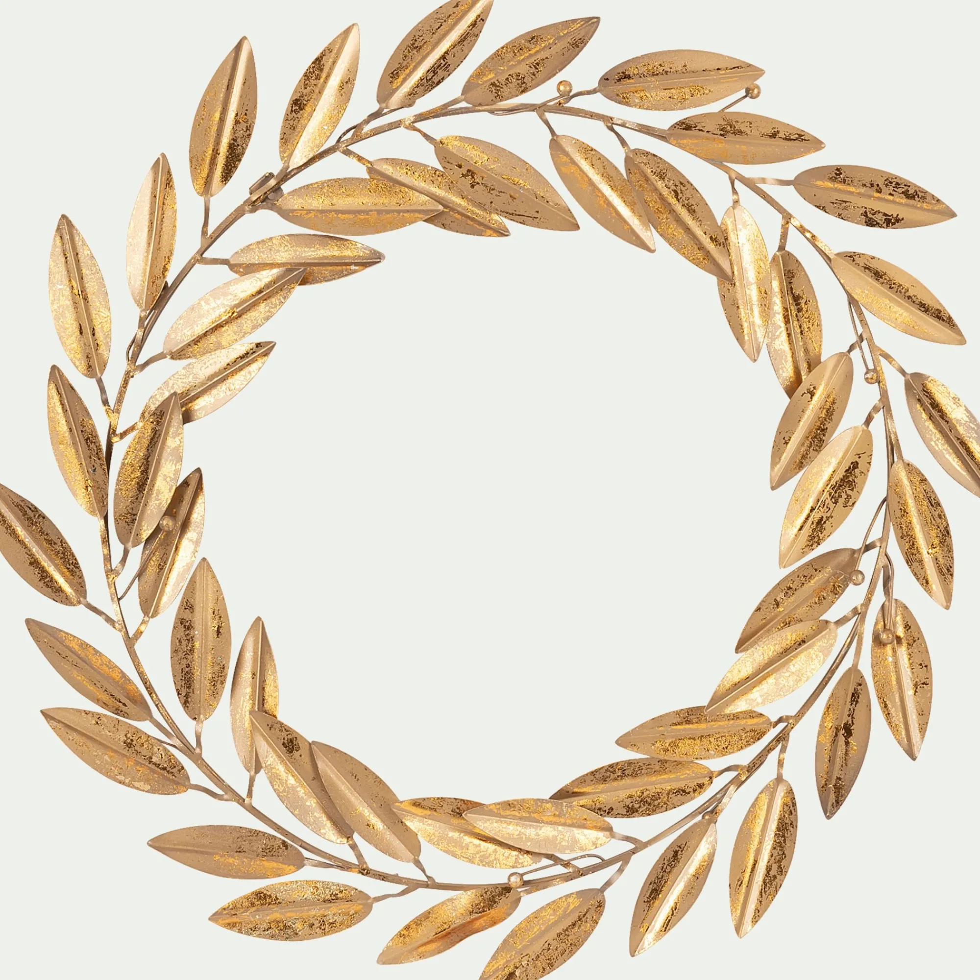 alinea Couronne De Noël*Couronne de Noël végétale en métal D34cm - Doré