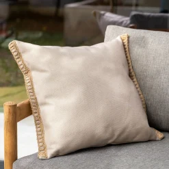 alinea Coussin Exterieur*Coussin de jardin brodé en tissu 45x45cm - alpilles Beige