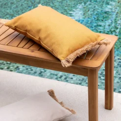 alinea Coussin Exterieur*Coussin de jardin 30x50cm - Jaune argan