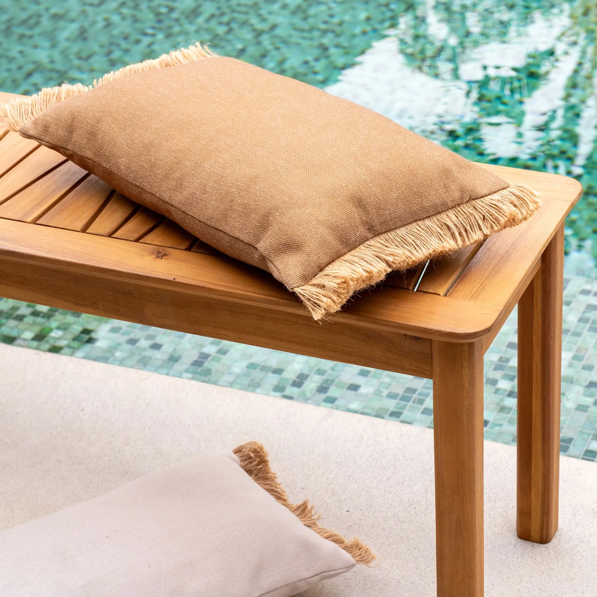 alinea Coussin Exterieur*Coussin de jardin 30x50cm - Jaune alep