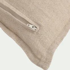 alinea Coussin*Coussin rayé en lin 45x45cm - Rouge
