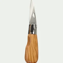 alinea Couteau De Cuisine*Couteau à huître pliable en bois d'olivier Bois clair