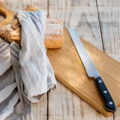 alinea Couteau De Cuisine*Couteau à pain forgé avec lame 20cm en métal Noir