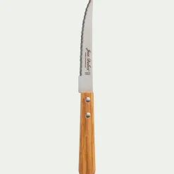 alinea Couvert De Table*Couteau à steak en inox et bois d'olivier 23cm - Naturel