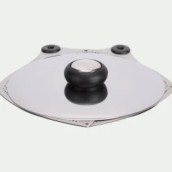 alinea Accessoire De Cuisson*Couvercle ajustable en inox - métallisé Gris