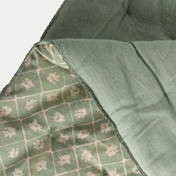 alinea Couvre-Lit*Couvre lit finition croquet en coton 220x240cm - Vert