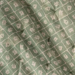 alinea Couvre-Lit*Couvre lit finition croquet en coton 220x240cm - Vert