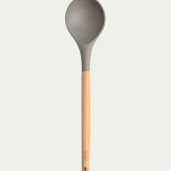 alinea Ustensile De Cuisine|Couvert De Service*Cuillère en bois et silicone - brun terre ombre