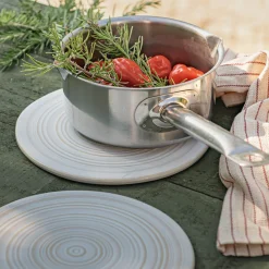alinea Plateau*Dessous de plat en grès D21cm - Blanc