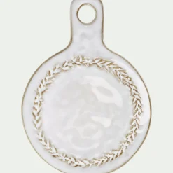 alinea Plateau*Dessous de plat motif végétal en grès D20cm - alpilles Beige